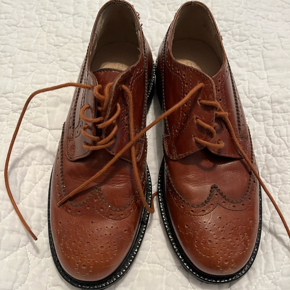 Boys size 13. Brown dress shoes